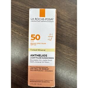 La Roche-Posay Anthelios Tinted Mineral Light Fluid Sunscreen - 1.7oz Exp: 4/26